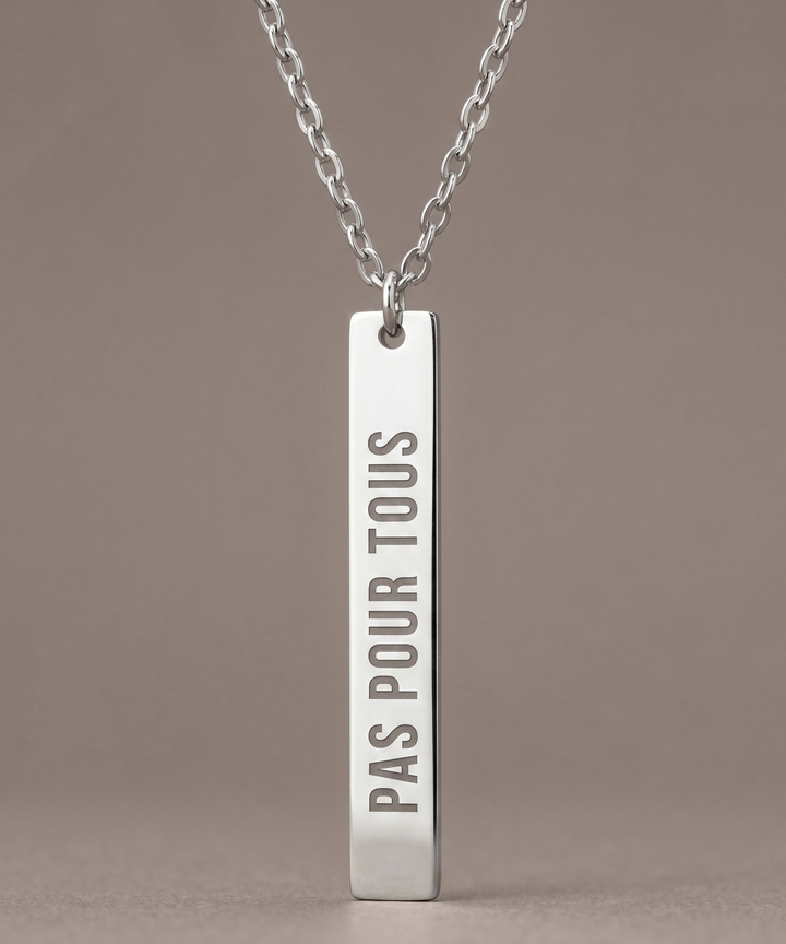 Pas Pour Tous | Vertical Necklace