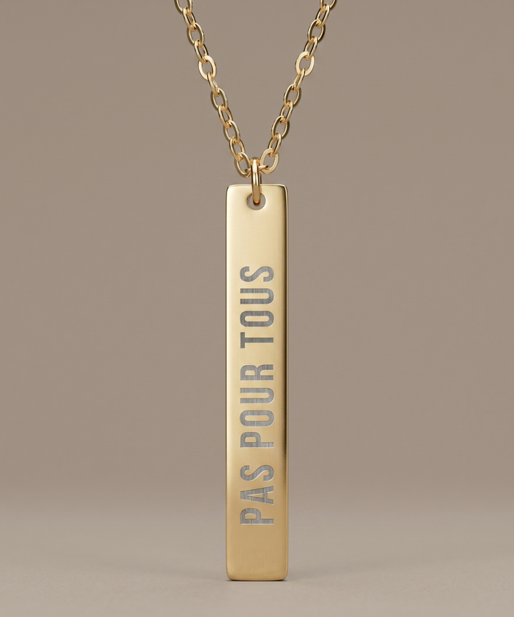 Pas Pour Tous | Vertical Necklace