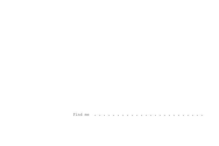 Find Me | L’Objet Social